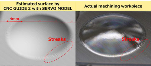 Estimating accurate machining results by simulation
