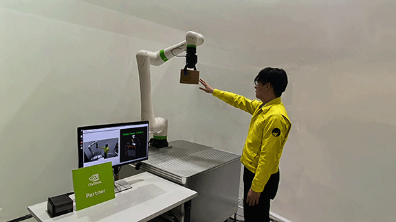 人にぶつからないAIロボット