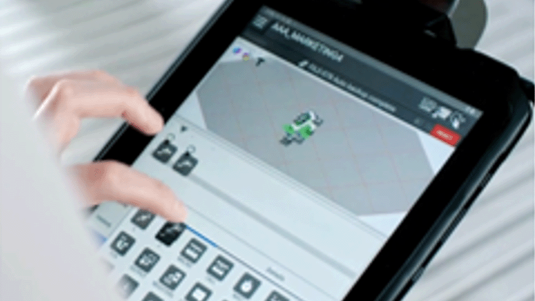 ファナックの協働ロボットCRXによるダイレクトティーチングの画像