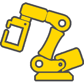 従来の産業用ロボットを表すアイコン