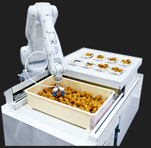 食品対応小型ロボットとソフトハンド