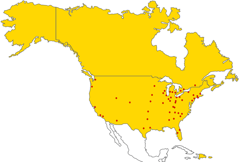 Service territory and locations