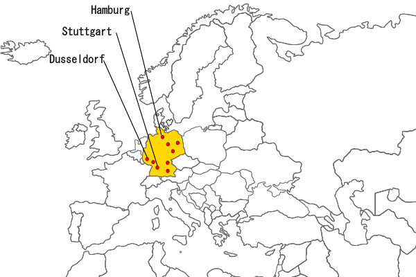 Service territory and locations